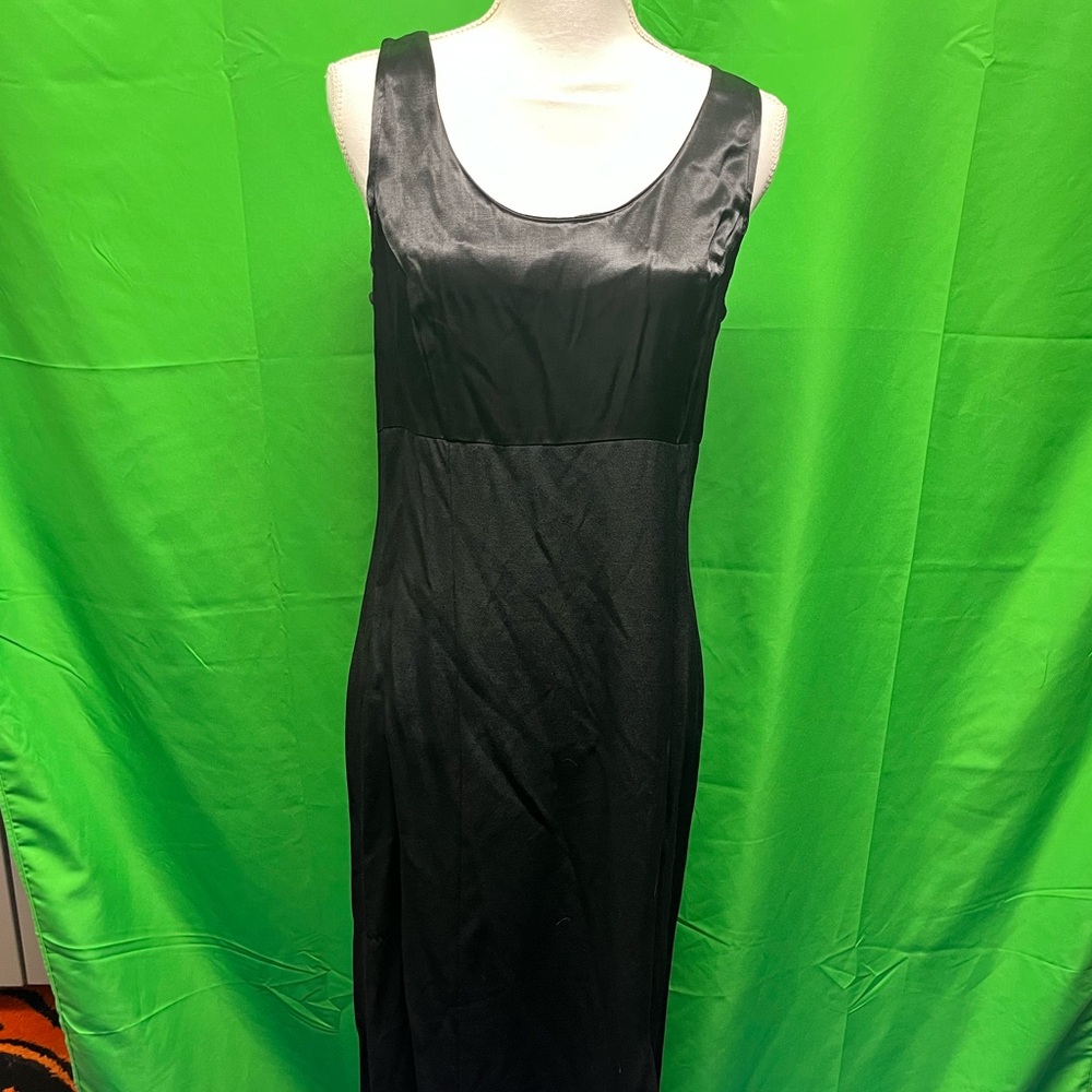 Elegant Black Sleeveless Dress with light weight jacket